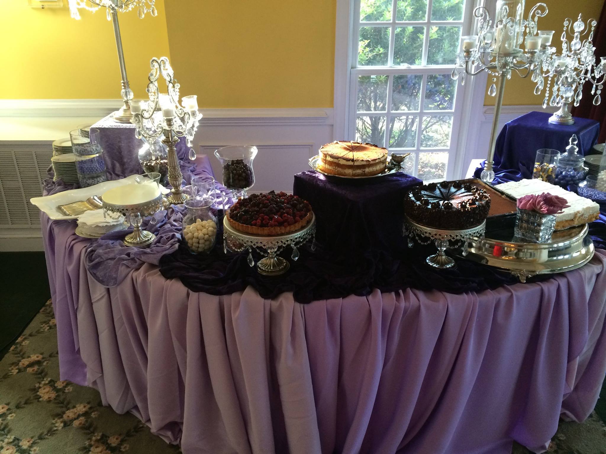 Crystals and Cakes Dessert Table