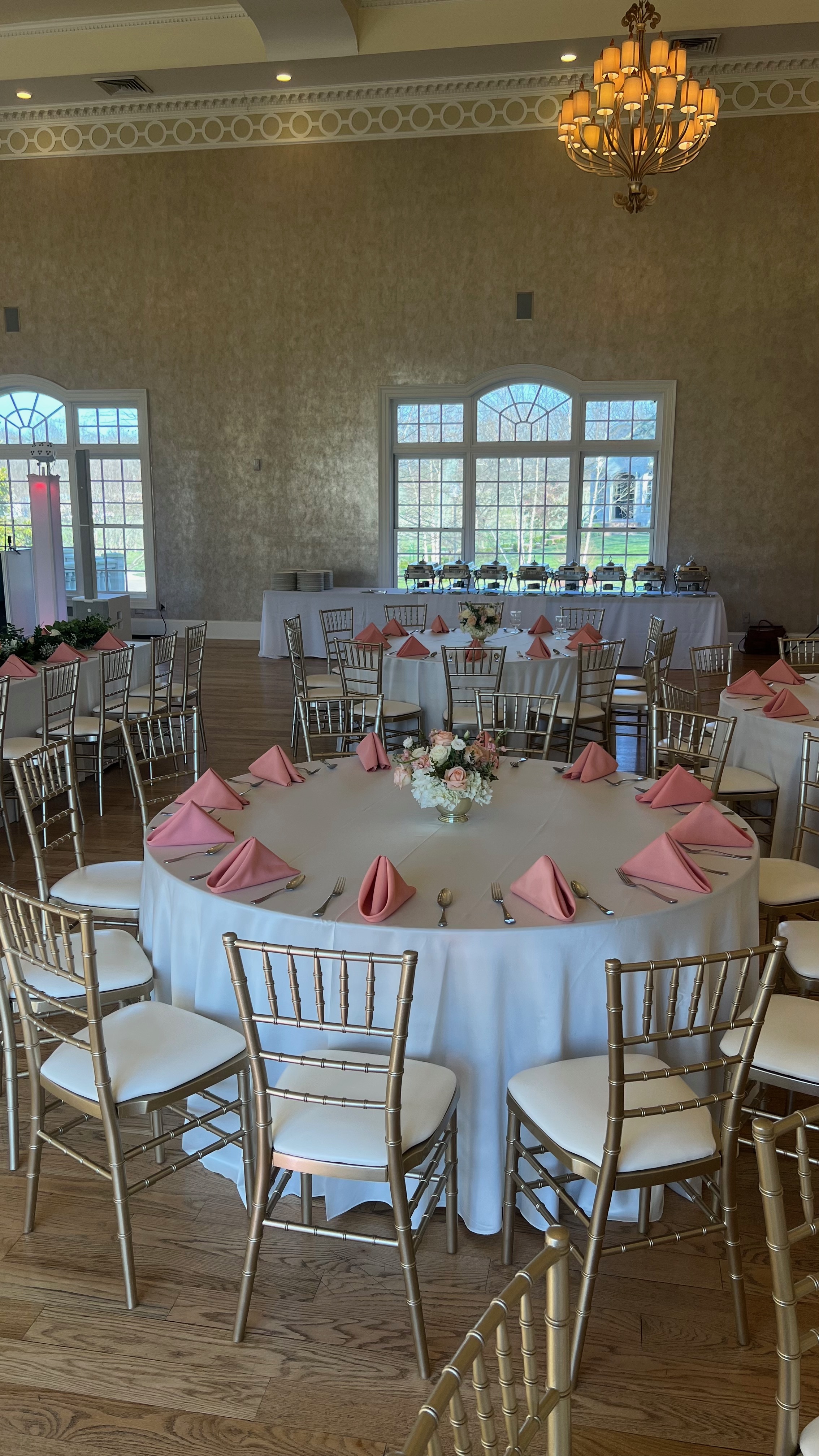 White and Mauve set up at Morais Vineyard