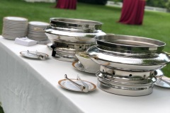 Outdoor appetizer station